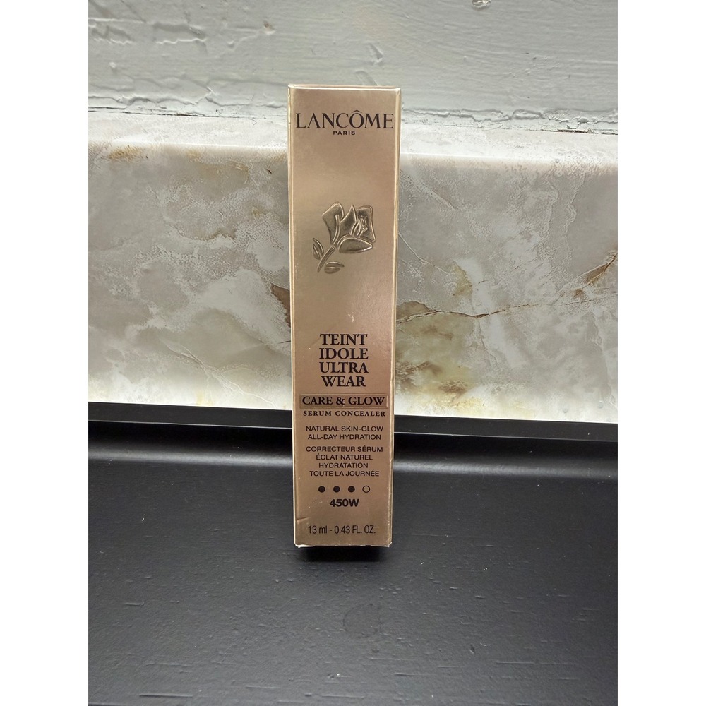 Lancome Teint Idole Ultra Wear Care & Glow Serum Concealer 450W 0.43oz New
